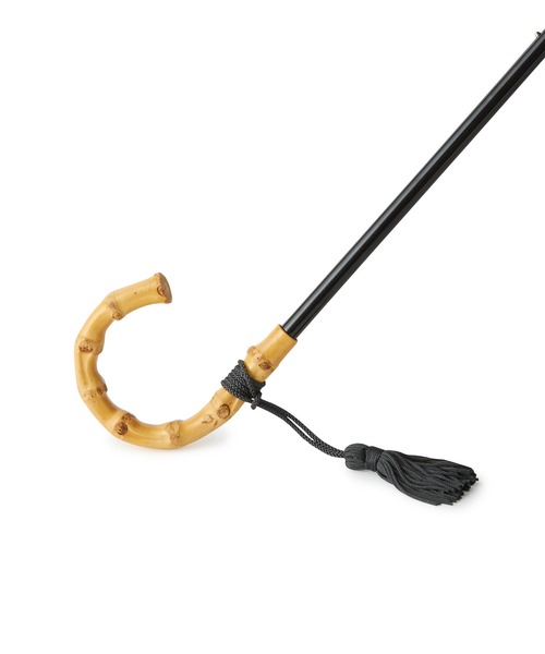 【晴雨兼用】バンブーハンドルバイカラーコンパクトアンブレラ折りたたみ傘