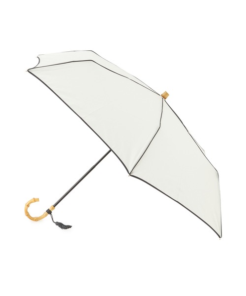 ROPE'(ロペ)の「【晴雨兼用】バンブーハンドルバイカラーコンパクトアンブレラ 折りたたみ傘(折りたたみ傘・レディース・ベージュ系その他/レンガ/オフホワイト/ブルー系その他3/ネイビー・FREE)」の15枚目の写真