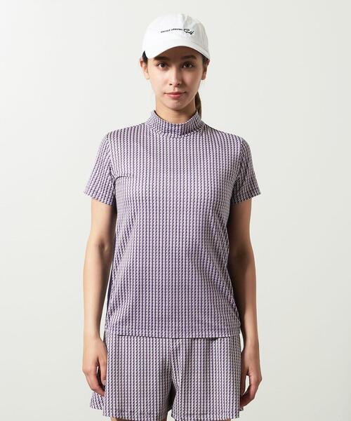UNITED ARROWS GOLF レディース　スタンドネック半袖シャツ UNITED ARROWS GOLF レディース スタンドネック半袖シャツ