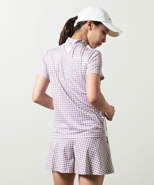【ユナイテッドアローズゴルフ】美品 モックネック ロゴ ブラック M レディース UNITED ARROWS GOLF（ユナイテッドアローズゴルフ）の「＜UNITED