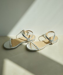 パールフラットサンダル