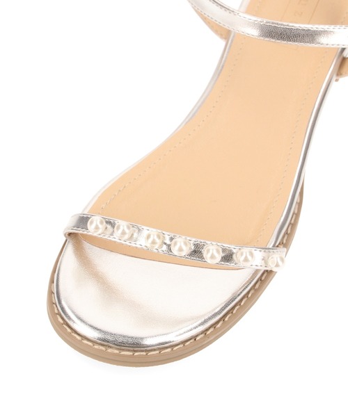 Juze（ジュゼ）の「パールフラットサンダル（サンダル・レディース・ブラック/シルバー・L/M/S）」の7枚目の写真