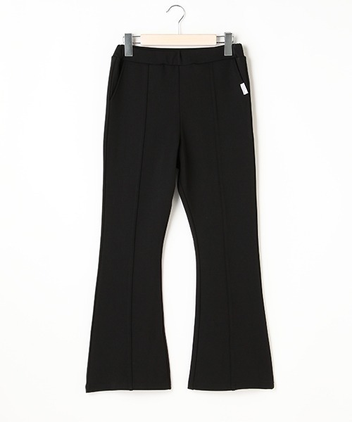 LOVETOXIC(ラブトキシック)の「ジョーゼットフレアロングパンツ(その他パンツ・キッズ・サックスブルー/ブラック/エメラルド/グリーン・L/M/S/SS)」の2枚目の写真