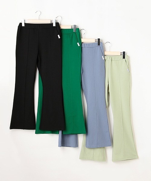 LOVETOXIC(ラブトキシック)の「ジョーゼットフレアロングパンツ(その他パンツ・キッズ・サックスブルー/ブラック/エメラルド/グリーン・L/M/S/SS)」の11枚目の写真