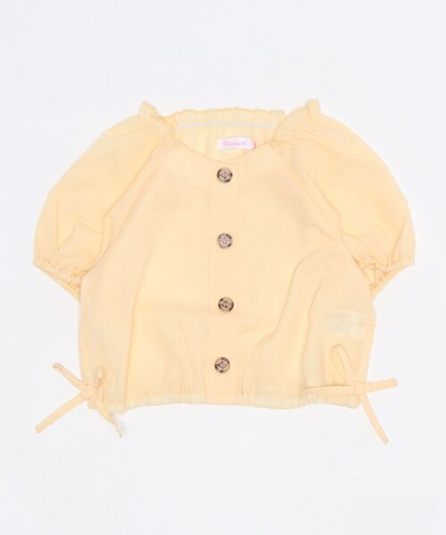 PINKHUNT（ピンクハント）の「PINKHUNT ショート丈ブラウス 6899K (ボトム別売)（シャツ/ブラウス・キッズ・イエロー/スカイブルー系1・120cm/160cm/140cm/150cm/130cm）」の2枚目の写真