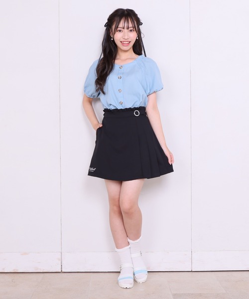 PINKHUNT（ピンクハント）の「PINKHUNT ショート丈ブラウス 6899K (ボトム別売)（シャツ/ブラウス・キッズ・イエロー/スカイブルー系1・120cm/160cm/140cm/150cm/130cm）」の6枚目の写真