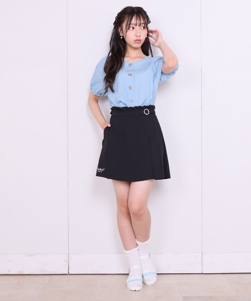 PINKHUNT（ピンクハント）の「PINKHUNT ショート丈ブラウス 6899K (ボトム別売)（シャツ/ブラウス・キッズ・イエロー/スカイブルー系1・120cm/160cm/140cm/150cm/130cm）」の4枚目の写真