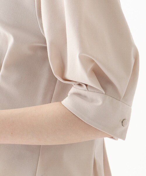 index（インデックス）の「◆フロントボタンペプラムブラウス【WEB限定サイズ】（シャツ/ブラウス・レディース・ライトグレー/グリーン/パープル・38/42/40/36）」の8枚目の写真