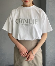 【&g’aime】ロゴ×刺繍Tシャツ