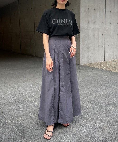 &g'aime(アンジェム)の「【&g’aime】ロゴ×刺繍Tシャツ(Tシャツ/カットソー・レディース・ホワイト/ブラック/グレイッシュベージュ・FREE)」の17枚目の写真