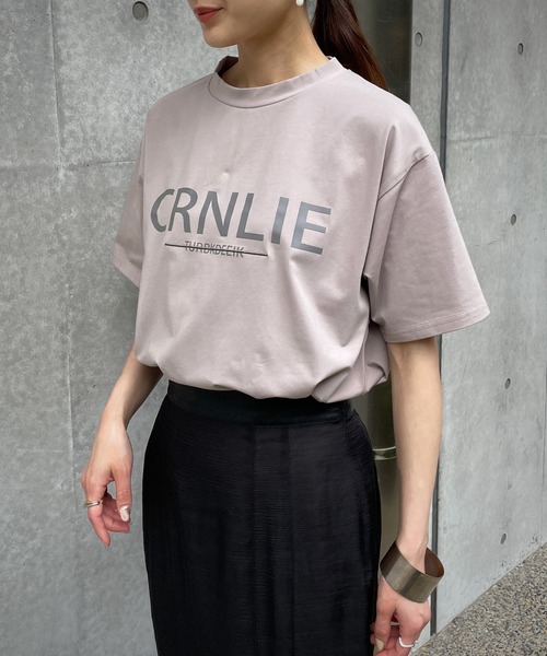 &g'aime(アンジェム)の「【&g’aime】ロゴ×刺繍Tシャツ(Tシャツ/カットソー・レディース・ホワイト/ブラック/グレイッシュベージュ・FREE)」の18枚目の写真