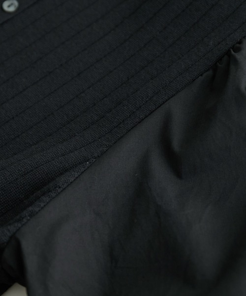 ROPE' PICNIC(ロペピクニック)の「オーガニックコットン袖布帛ニットワンピース(ワンピース・レディース・ブラック/イエロー系その他3/グリーン/ボルドー・38)」の14枚目の写真