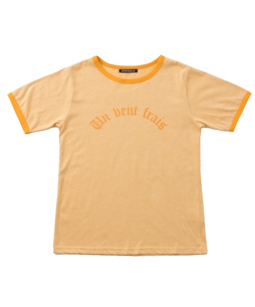 SpRay(スプレイ)の「オールドロゴリンガーTシャツ(Tシャツ/カットソー・レディース・オフホワイト/イエロー/ブルー/アイボリー/オートミール・FREE)」の5枚目の写真