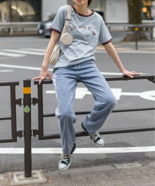 SpRay(スプレイ)の「オールドロゴリンガーTシャツ(Tシャツ/カットソー・レディース・オフホワイト/イエロー/ブルー/アイボリー/オートミール・FREE)」の13枚目の写真