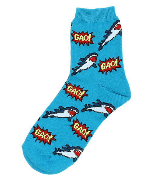 WEGO（ウィゴー）の「WEGO/ジョーズソックス（ソックス/靴下・レディース・ホワイト/ブラック/ブルー/ピンク・FREE）」の3枚目の写真