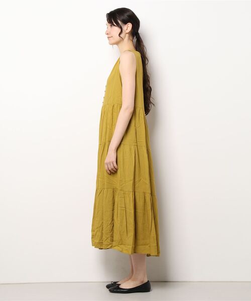 Te chichi TERRASSE(テチチテラス)の「ティアードワンピース(ワンピース・レディース・イエロー/グリーン/ブラック・フリ-)」の5枚目の写真