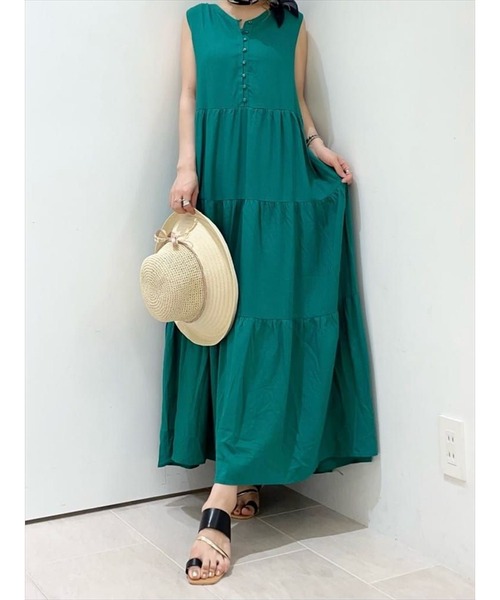 Te chichi TERRASSE(テチチテラス)の「ティアードワンピース(ワンピース・レディース・イエロー/グリーン/ブラック・フリ-)」の1枚目の写真