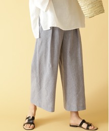 human woman | ＰＥレーヨンリネンセミワイドパンツ(その他パンツ)