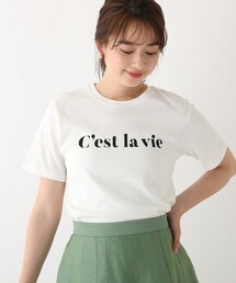 index | 50/‐SUPIMAコットンスムースロゴTシャツ【WEB限定カラー・サイズ】(Tシャツ/カットソー)