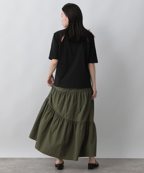 LOWRYS FARM(ローリーズファーム)の「カットアウトTシャツ 296729(Tシャツ/カットソー・レディース・ホワイト/ブラック/ブラウン・FREE)」の16枚目の写真