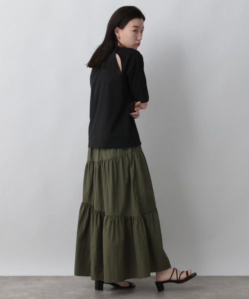 LOWRYS FARM(ローリーズファーム)の「カットアウトTシャツ 296729(Tシャツ/カットソー・レディース・ホワイト/ブラック/ブラウン・FREE)」の17枚目の写真