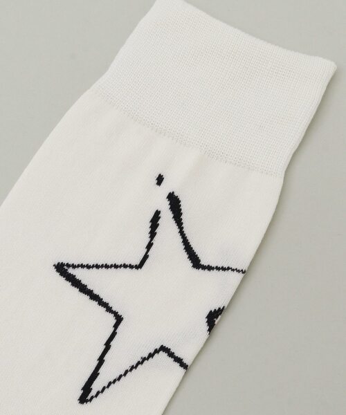 CONVERSE TOKYO(コンバーストウキョウ)の「ビックスターペイントソックス(ソックス/靴下・レディース・グリーン/ホワイト/ブラック/ライトグリーン・1/3/26.0cm/23.5cm)」の8枚目の写真