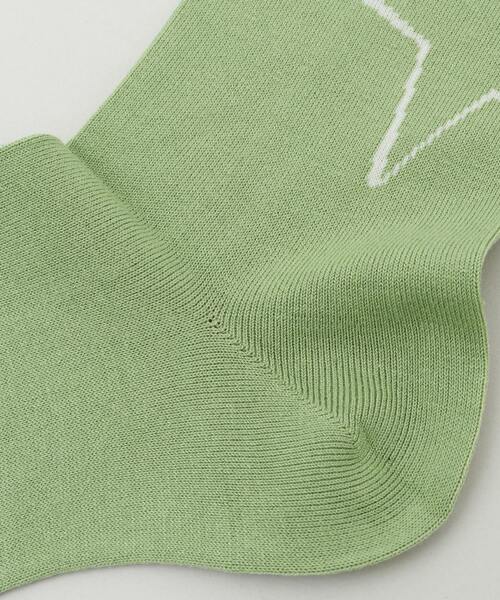 CONVERSE TOKYO(コンバーストウキョウ)の「ビックスターペイントソックス(ソックス/靴下・レディース・グリーン/ホワイト/ブラック/ライトグリーン・1/3/26.0cm/23.5cm)」の12枚目の写真