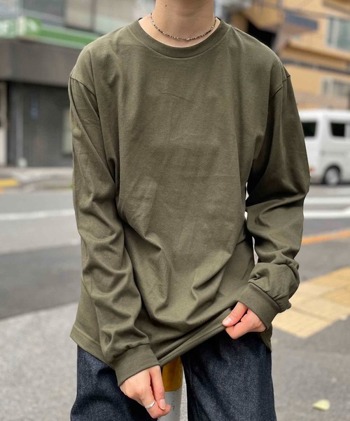 Printstar（プリントスター）の「Printstar / 5.6オンス ヘビーウェイトLS-Tシャツ（+リブ） / 00110-CLL（Tシャツ/カットソー・レディース・ホワイト/ブラック/ネイビー/グレー/カーキ/アイボリー・SMALL/MEDIUM/LARGE/X-LARGE/XX-LARGE/X-SMALL）」の5枚目の写真