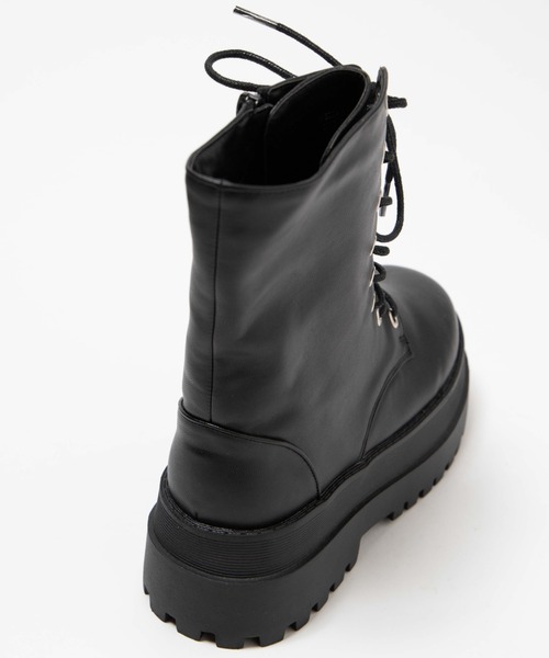 WEGO(ウィゴー)の「★WEGO/レースアップショートブーツ(ブーツ・レディース・ブラック・LARGE/MEDIUM)」の5枚目の写真