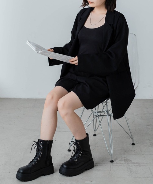 WEGO(ウィゴー)の「★WEGO/レースアップショートブーツ(ブーツ・レディース・ブラック・LARGE/MEDIUM)」の12枚目の写真