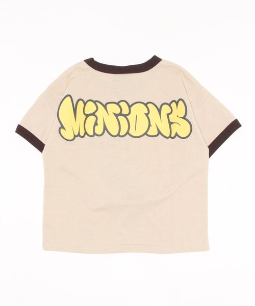 Right-on(ライトオン)の「リンガーTシャツ「ミニオン」(Tシャツ/カットソー・キッズ・ベージュ/イエロー/カーキブラウン/ブラック・140/120/130/105/150)」の6枚目の写真