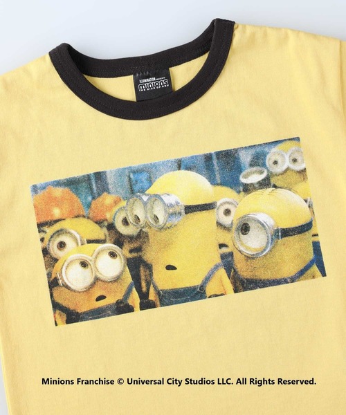 Right-on(ライトオン)の「リンガーTシャツ「ミニオン」(Tシャツ/カットソー・キッズ・ベージュ/イエロー/カーキブラウン/ブラック・140/120/130/105/150)」の11枚目の写真