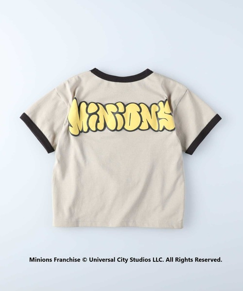 Right-on(ライトオン)の「リンガーTシャツ「ミニオン」(Tシャツ/カットソー・キッズ・ベージュ/イエロー/カーキブラウン/ブラック・140/120/130/105/150)」の12枚目の写真