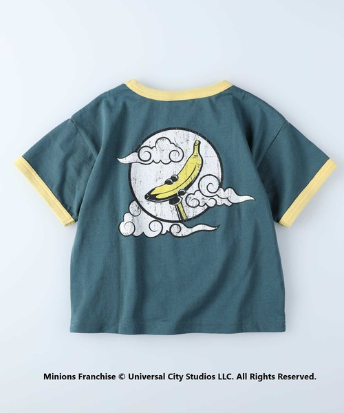 Right-on(ライトオン)の「リンガーTシャツ「ミニオン」(Tシャツ/カットソー・キッズ・ベージュ/イエロー/カーキブラウン/ブラック・140/120/130/105/150)」の15枚目の写真