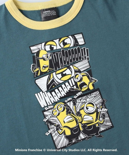 Right-on(ライトオン)の「リンガーTシャツ「ミニオン」(Tシャツ/カットソー・キッズ・ベージュ/イエロー/カーキブラウン/ブラック・140/120/130/105/150)」の16枚目の写真