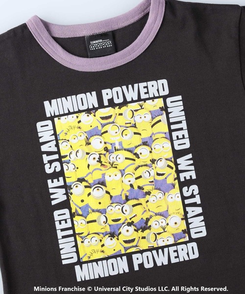 Right-on(ライトオン)の「リンガーTシャツ「ミニオン」(Tシャツ/カットソー・キッズ・ベージュ/イエロー/カーキブラウン/ブラック・140/120/130/105/150)」の19枚目の写真
