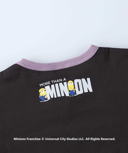 Right-on(ライトオン)の「リンガーTシャツ「ミニオン」(Tシャツ/カットソー・キッズ・ベージュ/イエロー/カーキブラウン/ブラック・140/120/130/105/150)」の20枚目の写真