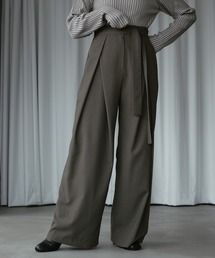 Ezick | タイ付きワイドスラックス(スラックス)