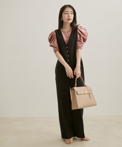 VIS（ビス）の「【洗える】ベロアプルオーバー（Tシャツ/カットソー・レディース・ブラック/ベージュ/ピンク系その他・FREE）」の5枚目の写真