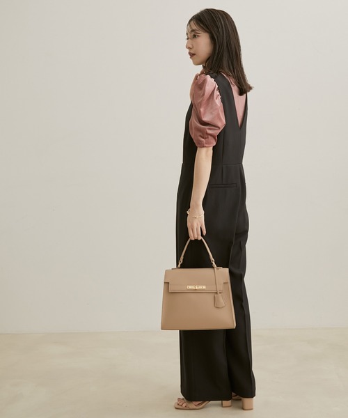 VIS（ビス）の「【洗える】ベロアプルオーバー（Tシャツ/カットソー・レディース・ブラック/ベージュ/ピンク系その他・FREE）」の6枚目の写真