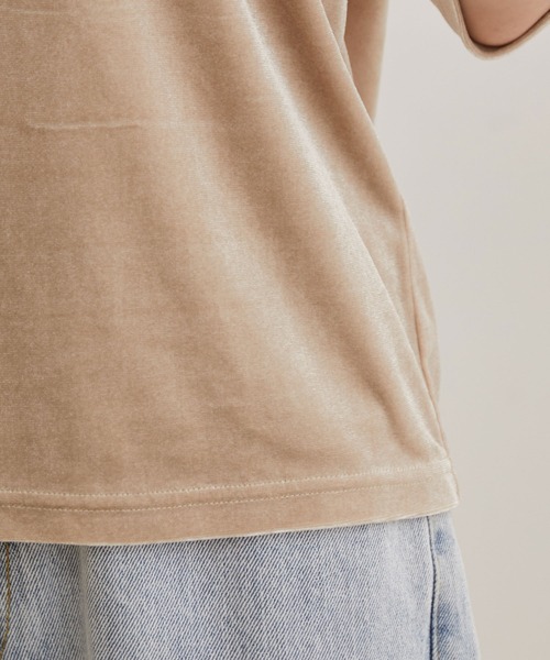 VIS（ビス）の「【洗える】ベロアプルオーバー（Tシャツ/カットソー・レディース・ブラック/ベージュ/ピンク系その他・FREE）」の19枚目の写真