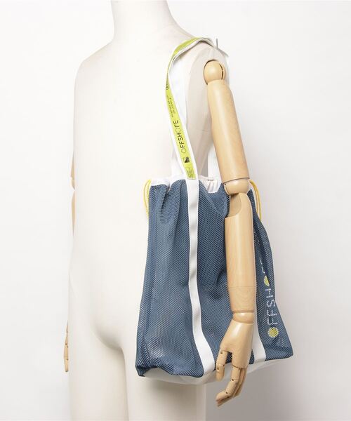 OFFSHORE（オフショア）の「OS×WEEKEND(ER) MESH BAG/オフショア×ウィークエンダー メッシュバッグ（トートバッグ・メンズ・ネイビー・ONESIZE）」の7枚目の写真