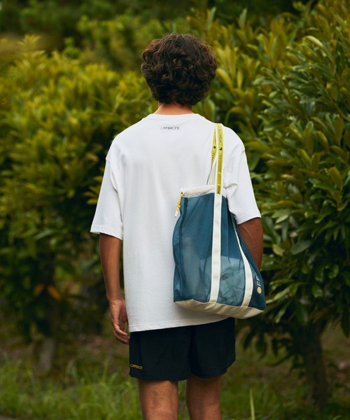 OFFSHORE（オフショア）の「OS×WEEKEND(ER) MESH BAG/オフショア×ウィークエンダー メッシュバッグ（トートバッグ・メンズ・ネイビー・ONESIZE）」の9枚目の写真