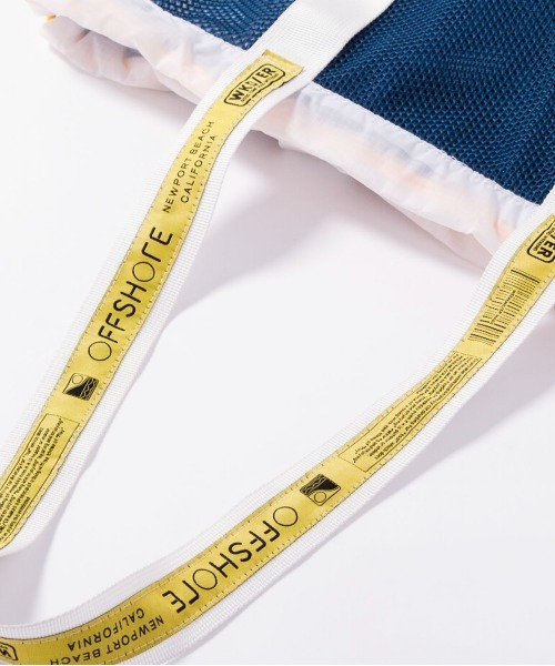 OFFSHORE（オフショア）の「OS×WEEKEND(ER) MESH BAG/オフショア×ウィークエンダー メッシュバッグ（トートバッグ・メンズ・ネイビー・ONESIZE）」の8枚目の写真