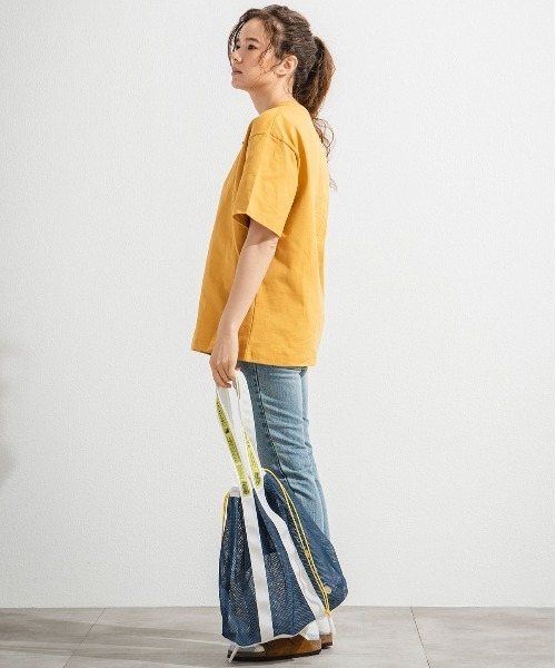 OFFSHORE（オフショア）の「OS×WEEKEND(ER) MESH BAG/オフショア×ウィークエンダー メッシュバッグ（トートバッグ・メンズ・ネイビー・ONESIZE）」の13枚目の写真