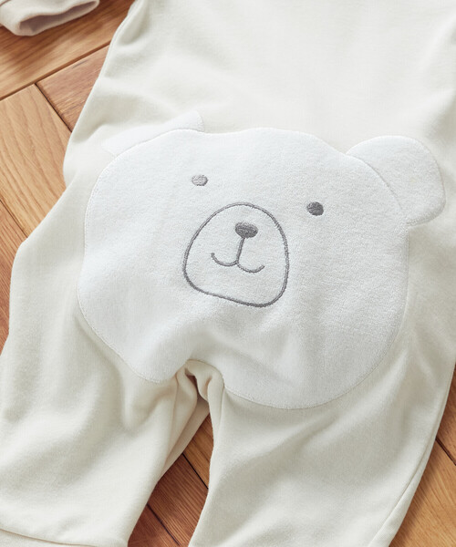 COMME CA ISM(コムサイズム)の「動物柄 ツーウェイオール(50-70cm)(ロンパース・キッズ・ホワイト/ベージュ/ピンク・50-70cm)」の11枚目の写真