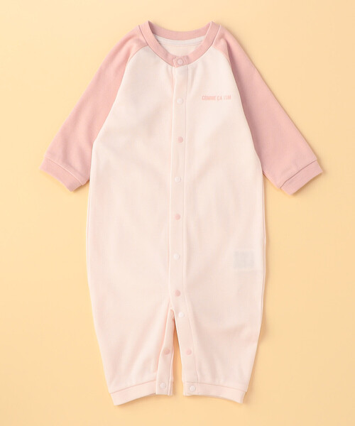 COMME CA ISM(コムサイズム)の「動物柄 ツーウェイオール(50-70cm)(ロンパース・キッズ・ホワイト/ベージュ/ピンク・50-70cm)」の7枚目の写真