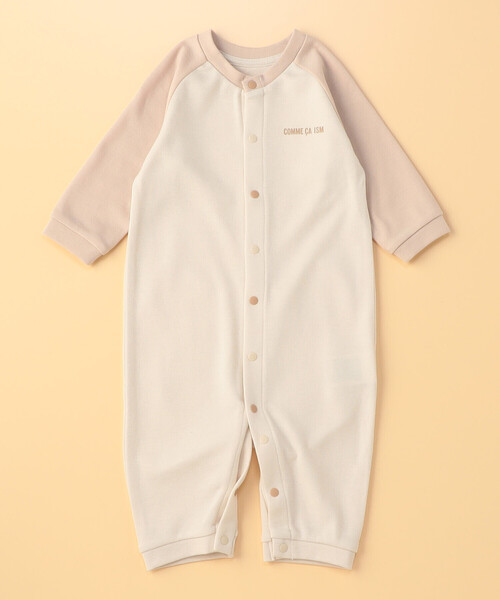 COMME CA ISM(コムサイズム)の「動物柄 ツーウェイオール(50-70cm)(ロンパース・キッズ・ホワイト/ベージュ/ピンク・50-70cm)」の22枚目の写真