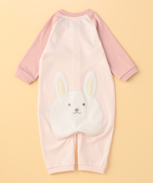 COMME CA ISM(コムサイズム)の「動物柄 ツーウェイオール(50-70cm)(ロンパース・キッズ・ホワイト/ベージュ/ピンク・50-70cm)」の16枚目の写真