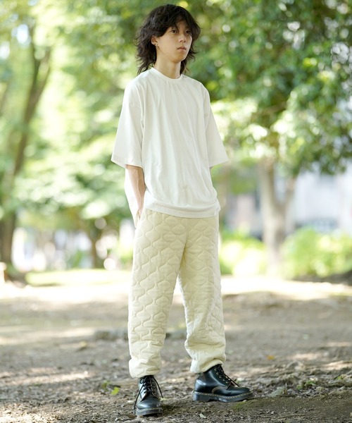 THE MILES(ザ マイルズ)の「AGITATOR アジテーター ビッグTシャツ ルーズT BIGTシャツ 無地T Tシャツ(Tシャツ/カットソー・メンズ・ホワイト/ブラック・MEDIUM/LARGE)」の5枚目の写真